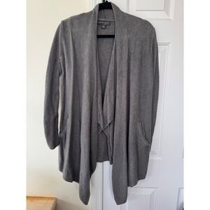 Barefoot Dreams CozyChic Lite‎ Cardigan Shawl Collar Grey Women's S/M